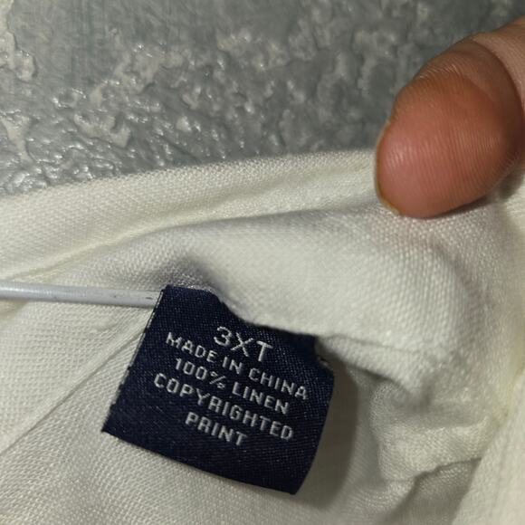 Tommy Bahama Fo' Rio Fronds Linen Shirt Mens 3XLT - Picture 5 of 6